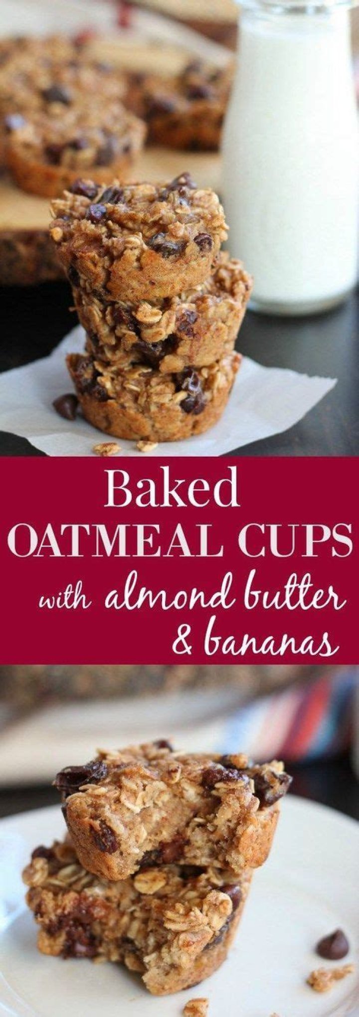 Baked Oatmeal Cups (Healthy & Easy)