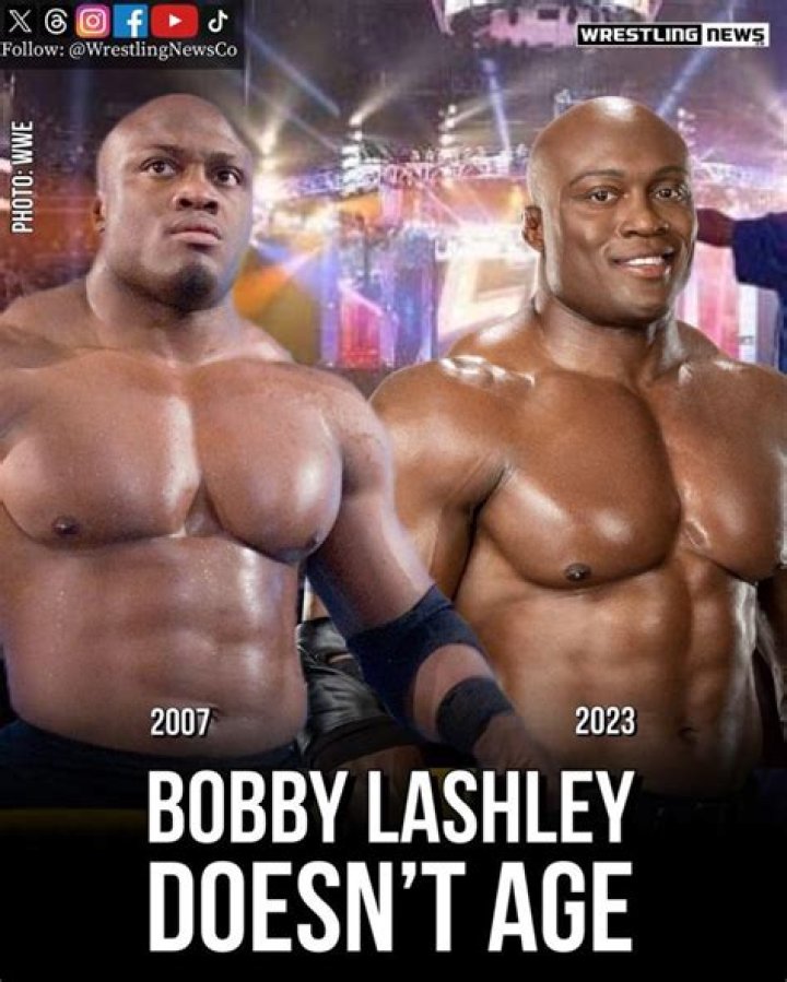 Bobby Lashley With Hair And Eyebrows Before Losing It To Alopecia- Pictures Of Before And After
