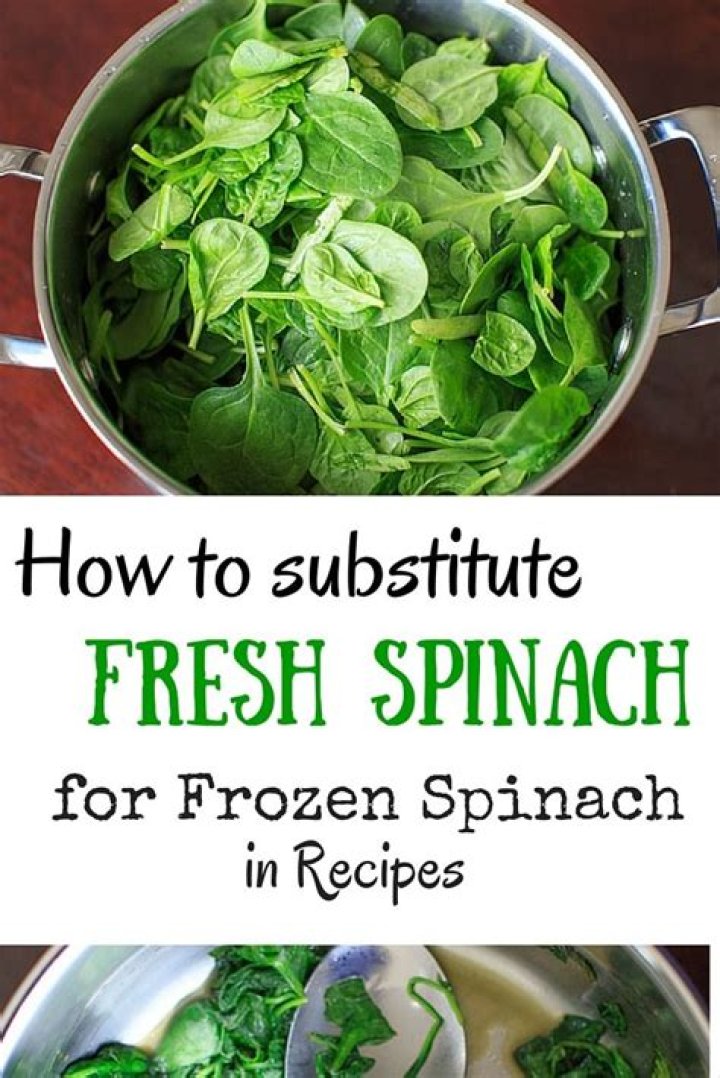 Can you substitute frozen spinach for fresh