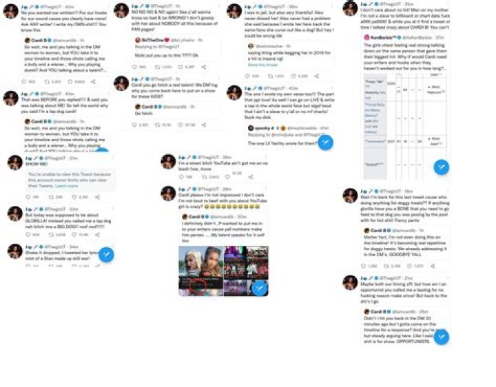 
Cardi B and JT Blast Each Other on Twitter, Everything About Their Beef 