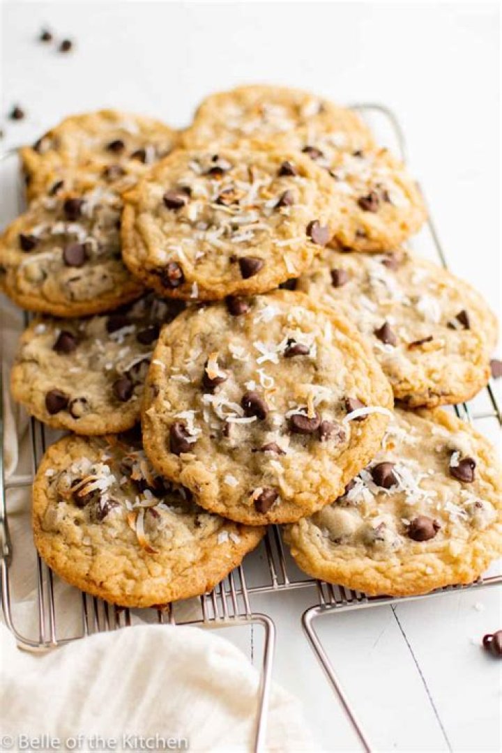 Coconut Chocolate Chip Cookies - Celebrating Sweets
