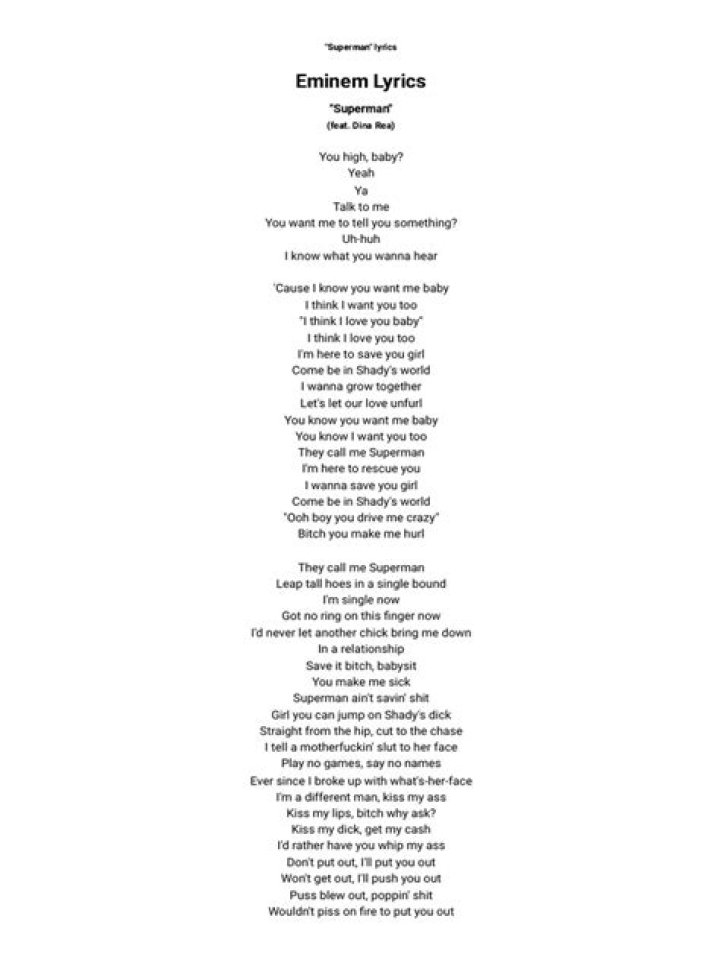 Creed’s
Faceless Man Lyrics