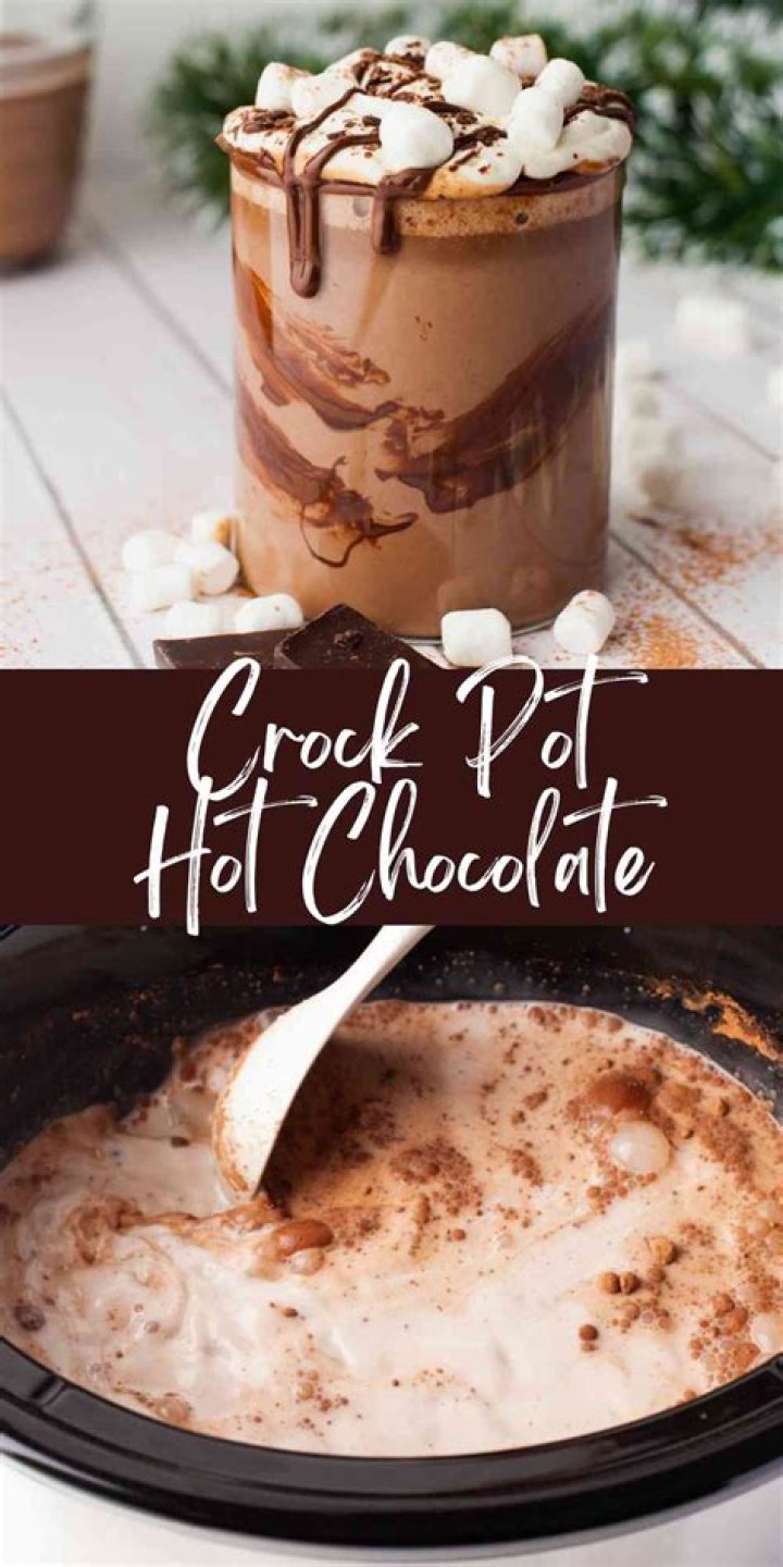 Crock Pot Hot Chocolate - Celebrating Sweets
