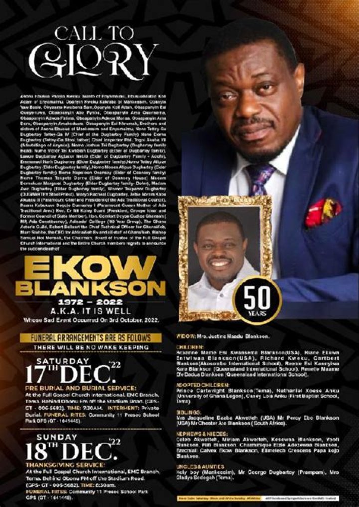 
Ekow Blankson Cause of Death, Net Worth, Wife, Age, Wiki, Family 