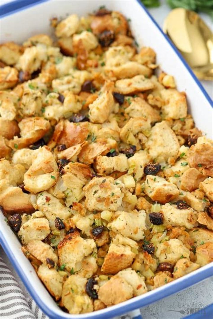 Sausage Stuffing with Apples - Celebrating Sweets