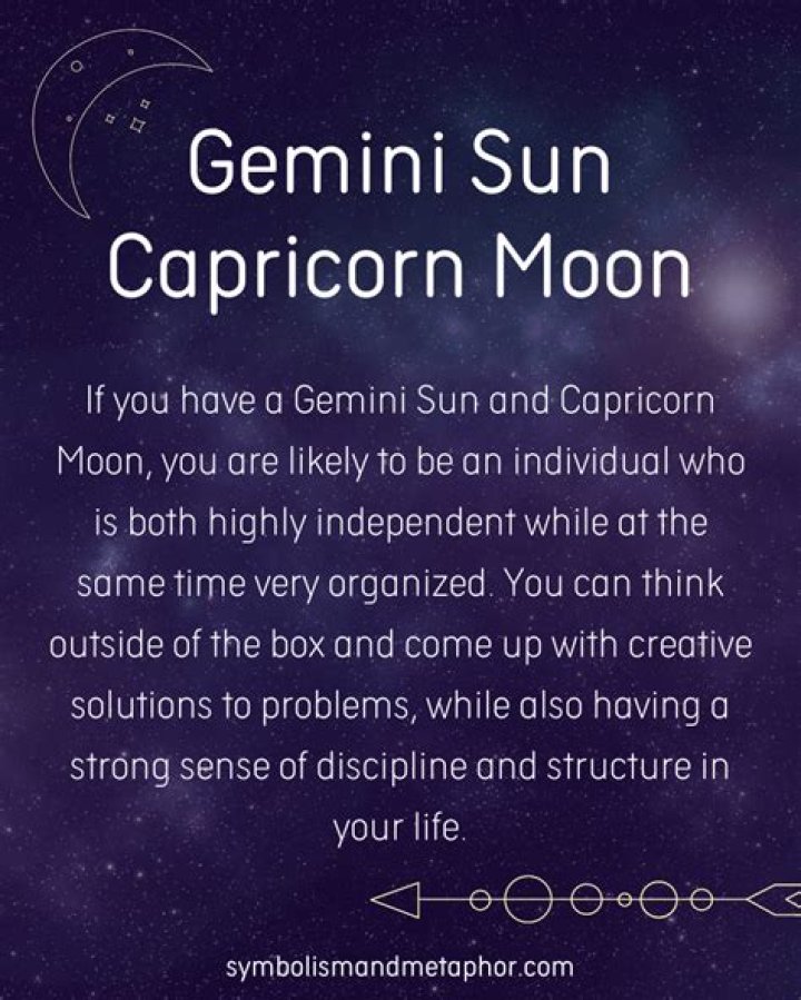 Gemini sun capricorn moon