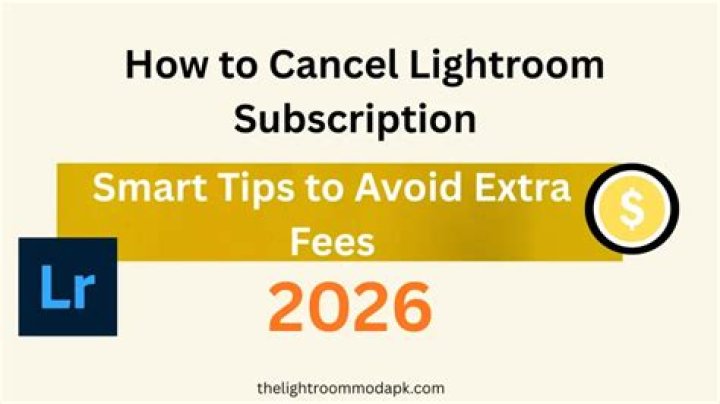 How to cancel lightroom subscription