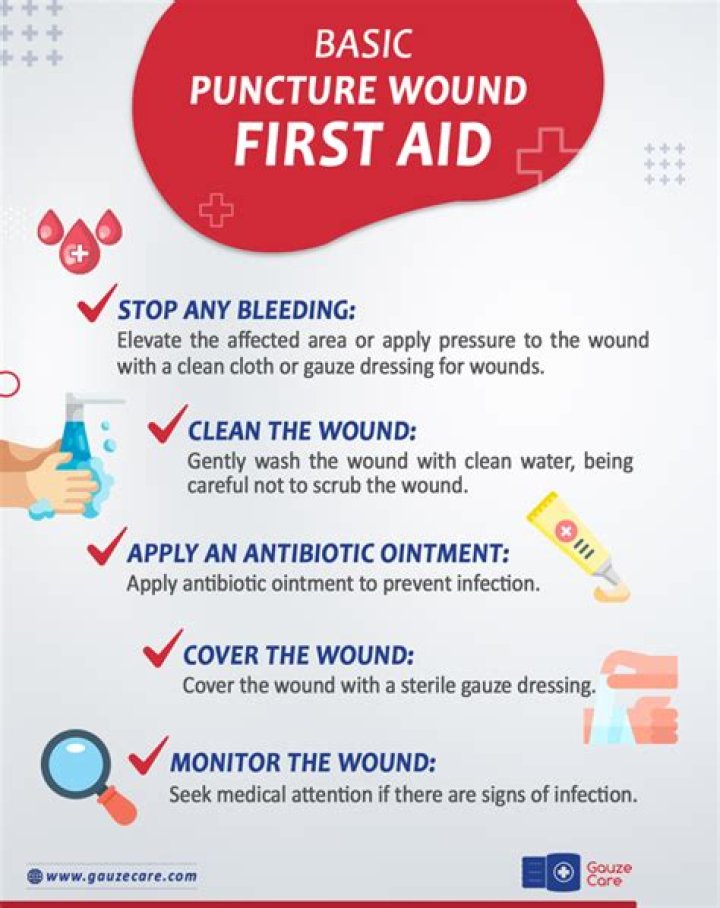How to clean a puncture wound