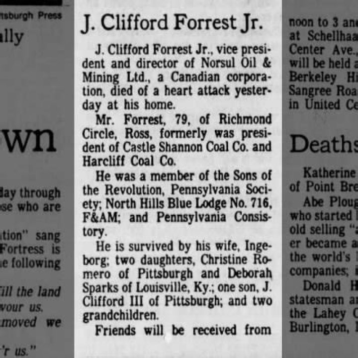 J. Clifford Forrest Jr. Net Worth