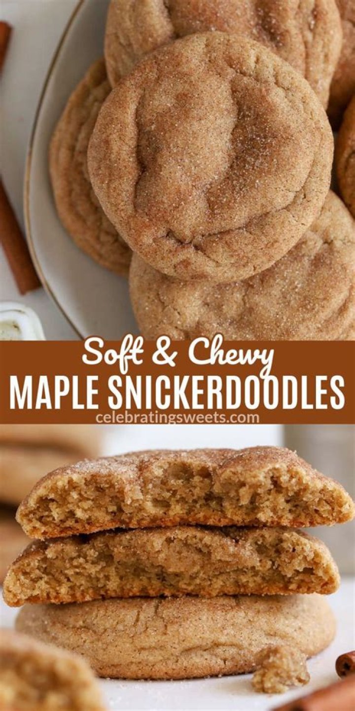 Maple Snickerdoodles - Celebrating Sweets