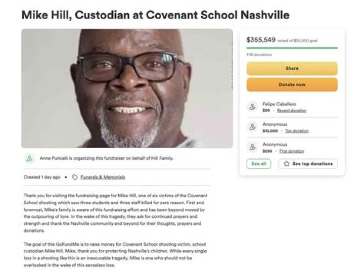 
Mike Hill: Slain custodian, 61, worked at Nashville’s Covenant School for 13 years until his last breath 
