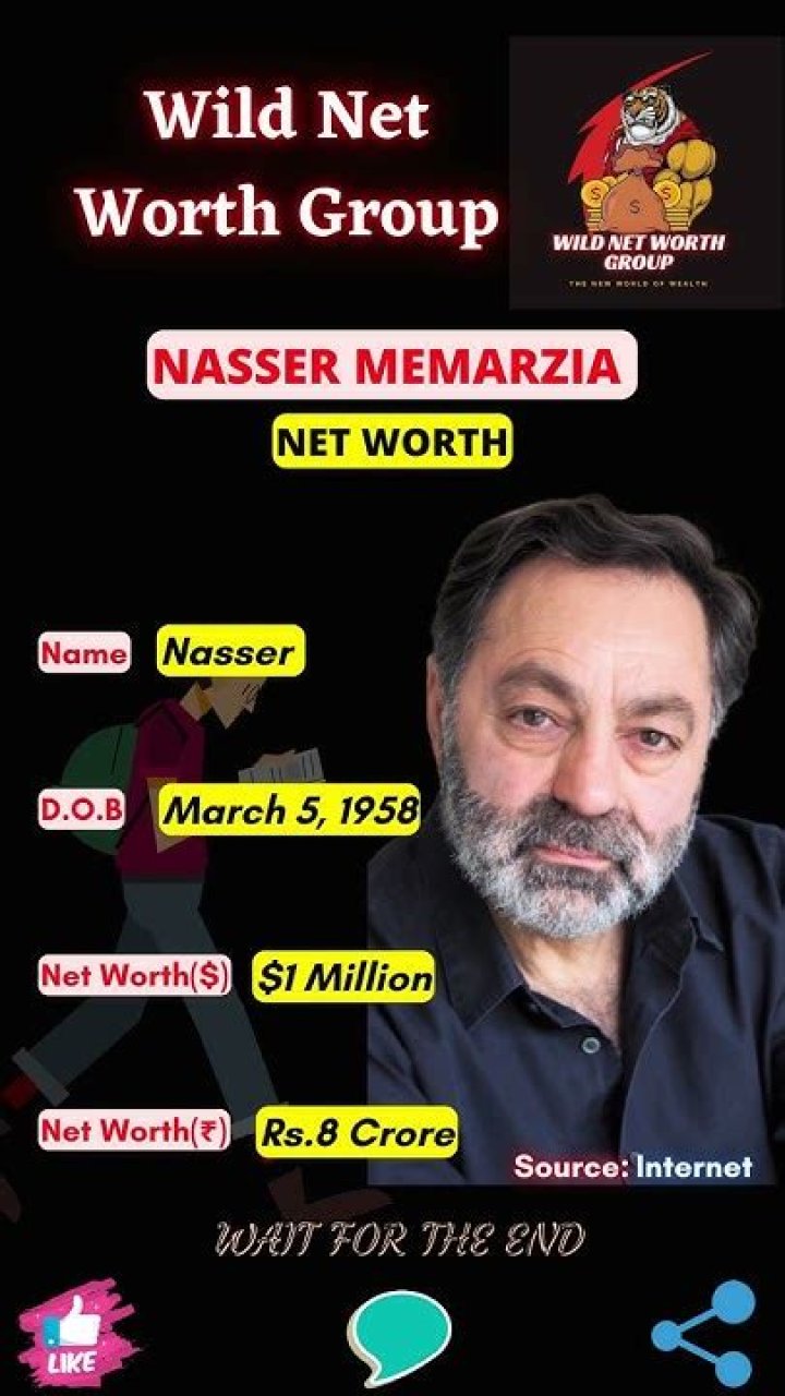 Nasser Memarzia Net Worth