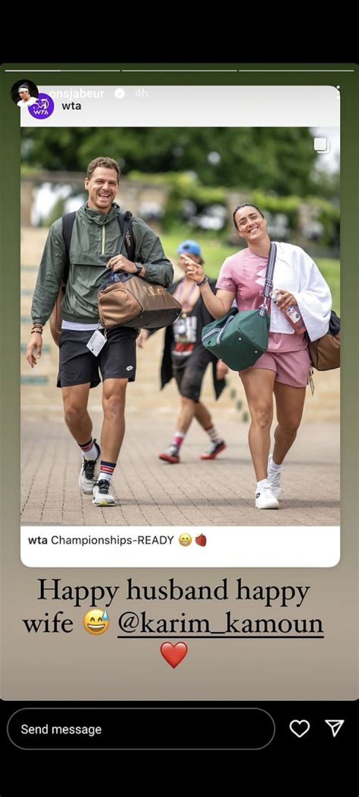 No, Ons Jabeur Is Not Lesbian: Instead Married To Husband Karim Kamoun