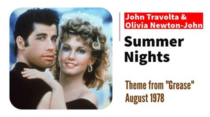 Olivia Newton-John & John Travolta’s
Summer Nights Lyrics
