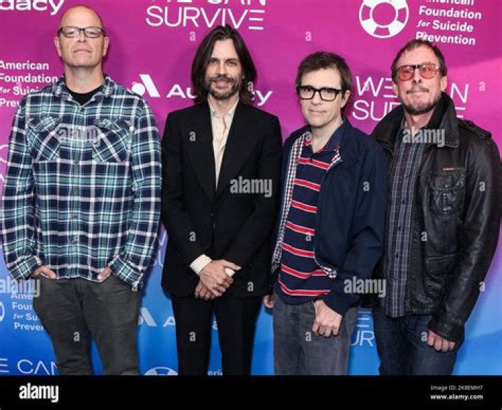 
Weezers – Rivers Cuomo, Brian Bell and Scott Shriner – perform at writers’ strike outside Paramount studio: Watch video 
