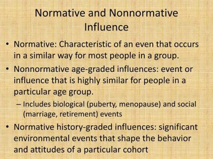 Which is the best example of a nonnormative life event