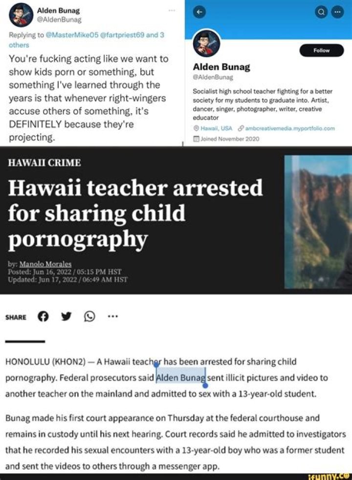 
Who Is Alden Bunag? Hawaii Teacher Arrested For Relationship With A Minor 