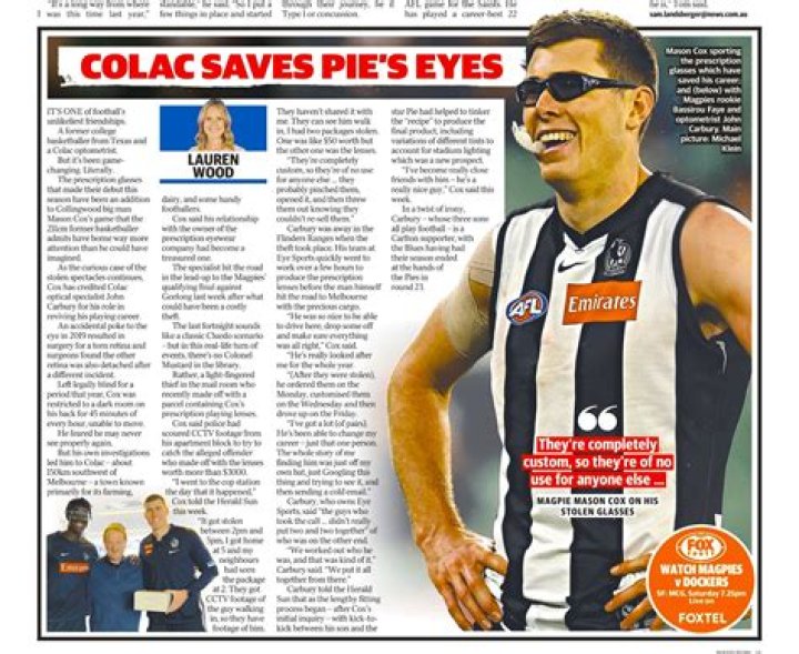 
Why Does Mason Cox Wear Sunglasses? His Brand New Sunnies Are A Result Of Life Threatening Eye Condition 